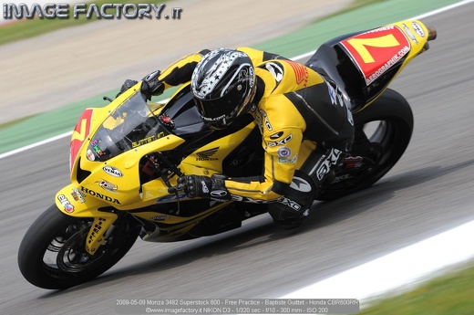 2009-05-09 Monza 3482 Superstock 600 - Free Practice - Baptiste Guittet - Honda CBR600RR